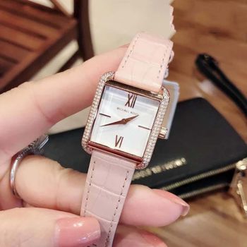 Đồng Hồ Nữ Michael Kors Lake Crocodile Watch 24mmx30mm 83081 MK2763 Màu Hồng