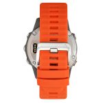 Đồng Hồ Thông Minh Garmin Fenix 6 Pro Dây Silicone Viền Titanium Màu Cam