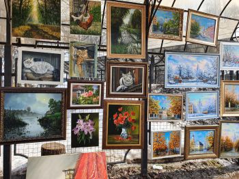 Tranh vẽ phong cảnh Nga - Tranh sơn dầu Nga 01