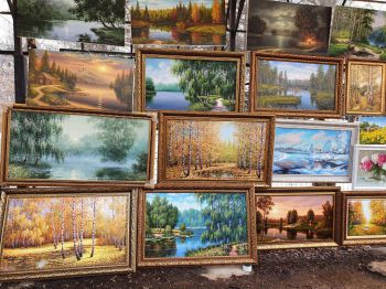 Tranh vẽ phong cảnh Nga - Tranh sơn dầu Nga 02