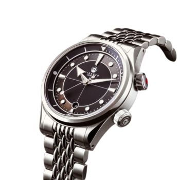 Đồng Hồ Nam Direnzo DRZ 05 SOLARIS BLACK DATE Màu Đen Bạc