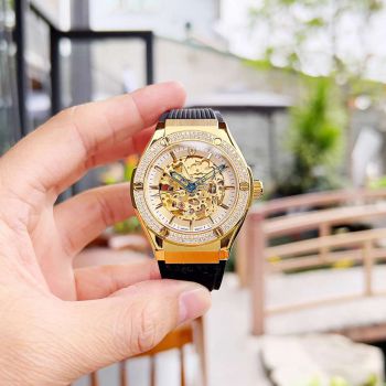 Đồng Hồ Nam Olym Pianus Classic Fusion Skeleton OP990-45.24ADGK-GL-T Màu Vàng