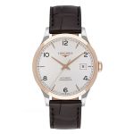 Đồng Hồ Nam Longines Record Collection Demi 18K Midsize L2.820.5.76.2 Màu Trắng Phối Vàng Hồng