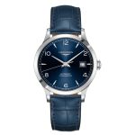 Đồng Hồ Nam Longines Record Blue L2.820.4.96.4 Màu Bạc Xanh