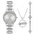Set Đồng Hồ Nữ Anne Klein Quartz Crystal Silver Dial Ladies Watch And Bracelet AK/3543SVST Màu Bạc
