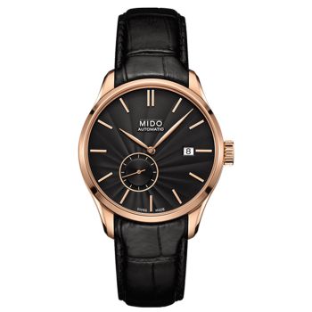Đồng Hồ Nam Mido Belluna Ii Automatic M024.428.36.051.00 Case Rose Gold Màu Đen Phối Vàng Hồng