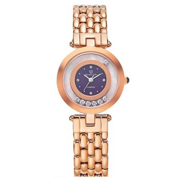 Đồng Hồ Nữ Olympia Star OPA28019LR-TIM Màu Tím Phối Vàng Hồng