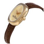 Đồng Hồ Nữ Marc Jacobs The Cushion Quartz Champagne Dial Ladies Watch MJ0120179305 Màu Vàng