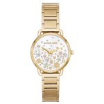 Đồng Hồ Nữ Michael Kors Mini Portia Gold-Tone Watch MK3840, 32mm Màu Vàng Trắng