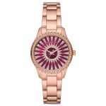 Đồng Hồ Nữ Michael Kors Layton MK6893 Màu Vàng Hồng Phối Tím