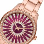 Đồng Hồ Nữ Michael Kors Layton MK6893 Màu Vàng Hồng Phối Tím