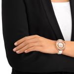 Đồng Hồ Nữ Swarovski Crystalline Oval Watch 5230946 Màu Trắng