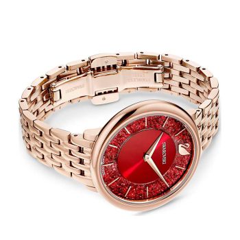 Đồng Hồ Nữ Swarovski Crystalline Chic Watch 5547608 Màu Vàng Gold  Mặt Đỏ