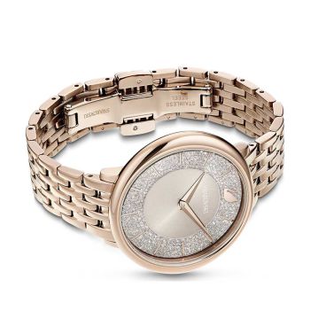Đồng Hồ Nữ Swarovski Crystalline Chic Watch 5547611 Màu Vàng Champagne