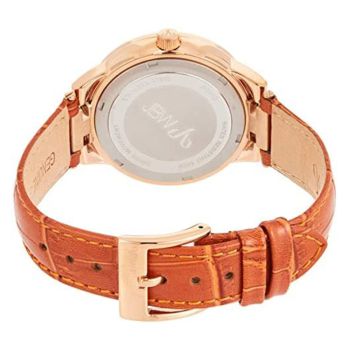 Đồng Hồ Nữ JBW Camille Rose Gold-Tone Brown Leather Ladies Watch J6345D Màu Vàng Hồng