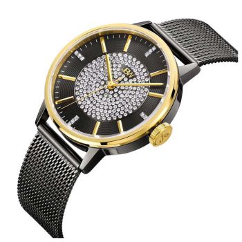 Đồng Hồ Nữ JBW J6339D Belle Ladies Quartz Watch Màu Xám Vàng