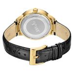 Đồng Hồ Nữ JBW Wrist Watch For Women Diamond Inlay 16 Piece Leather J6345C Màu Vàng Trắng