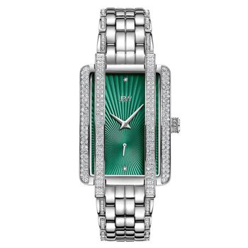 Đồng Hồ Nữ JBW Mink Green Dial Stainless Steel Women's Watch J6358A Màu Bạc Xanh