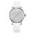 Đồng Hồ Nữ Swarovski Crystalline Silver Tone White Leather Watch 5295383 Màu Trắng