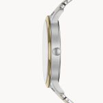 Đồng Hồ Nam Fossil Lux Luther Three-Hand Two-Tone Stainless Steel Watch BQ2418 Màu Bạc/Vàng