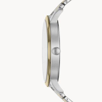 Đồng Hồ Nam Fossil Lux Luther Three-Hand Two-Tone Stainless Steel Watch BQ2418 Màu Bạc/Vàng