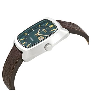 Đồng Hồ Nam Seiko Recraft Automatic Green Dial Brown Leather Watch SNKP27 Màu Bạc Xanh