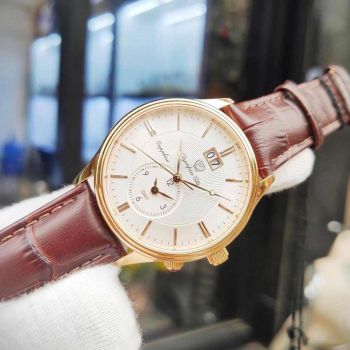 Đồng Hồ Nam Olympia Star OPA580501-03MR-GL-T Màu Nâu Trắng