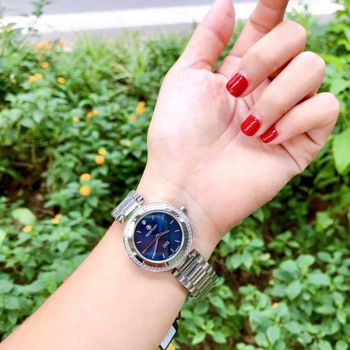 Đồng Hồ Nữ Bentley BL1858-102LWNI Màu Xanh Bạc