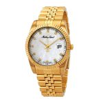 Đồng Hồ Nam Mathey-Tissot Mathey II Quartz Crystal Mother Of Pearl Dial Men's Watch H710PI Màu Vàng