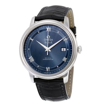 Đồng Hồ Nam Omega De Ville Prestige Automatic Men's Watch 424.13.40.20.03.002 Màu Xanh