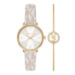 Set Đồng Hồ Nữ Michael Kors MK Pyper Quartz White Dial Ladies Watch MK1037 Màu Trắng