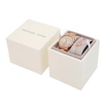Set Đồng Hồ Nữ Michael Kors MK Lauryn Quartz Crystal Rose Gold-tone Ladies Watch And Bracelet Set MK1038 Màu Vàng Hồng