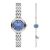 Set Đồng Hồ Nữ Emporio Armani Rosa Quartz Crystal Blue Dial Ladies Watch AR80051 Màu Xanh