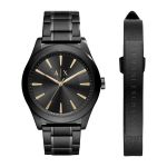 Set Đồng Hồ Nam Armani Exchange Active Black Dial Men's AX7102 Kèm Vòng Đeo Tay Màu Đen