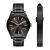 Set Đồng Hồ Nam Armani Exchange Active Black Dial Men's AX7102 Kèm Vòng Đeo Tay Màu Đen