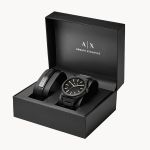 Set Đồng Hồ Nam Armani Exchange Active Black Dial Men's AX7102 Kèm Vòng Đeo Tay Màu Đen