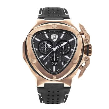 Đồng Hồ Nam Tonino Lamborghini Spyder X Chronograph Rose Gold T9XD-RG Màu Đen