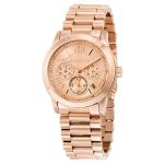 Đồng Hồ Nữ Michael Kors MK Cooper Chronograph Rose Dial Rose Gold-Tone Ladies Watch MK6275 Màu Vàng Hồng