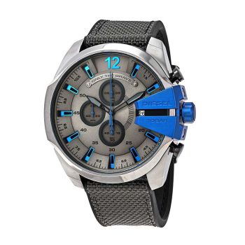 Đồng Hồ Nam Diesel Mega Chief Chronograph Quartz Dark Grey Dial Men's Watch DZ4500 Màu Đen Xám