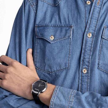 Đồng Hồ Nam Calvin Klein CK K9H2X1C1 Montre Quartz Homme Màu Đen Bạc