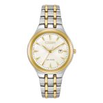 Đồng Hồ Nữ Citizen EW249454A Corso White Dial Ladies Watch 32mm Màu Demi Vàng- Bạc