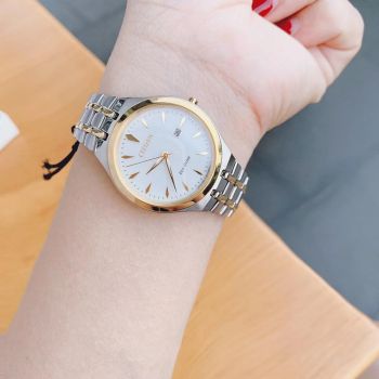 Đồng Hồ Nữ Citizen EW249454A Corso White Dial Ladies Watch 32mm Màu Demi Vàng- Bạc