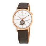 Đồng Hồ Nam Bulova Classic Silver-White Dial Automatic Men's Watch 97A136 Màu Nâu Mặt Bạc