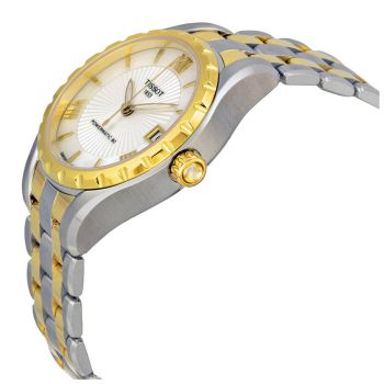 Đồng Hồ Nữ Tissot T-Lady Automatic White Mother Of Pearl Dial Two-Tone Ladies Watch T0722072211800 Phối Màu