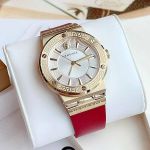 Đồng Hồ Nữ Versace Greca Logo VEVH00420 Leather Màu Vàng - Đỏ