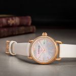 Đồng Hồ Nữ Thomas Earnshaw Quartz ES-8092-03 Màu Vàng Mặt Trắng Xà Cừ