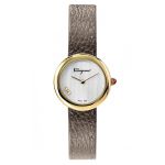 Đồng Hồ Nữ Salvatore Ferragamo Forever Leather Watch 28mm SFNL00220 Màu Xám