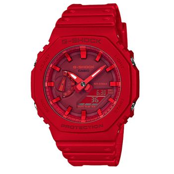 Đồng Hồ Nam Casio Analog-Digital GA2100-4A Màu Đỏ