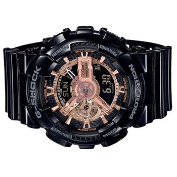 Đồng Hồ Nam Casio G Shock GA-110MMC-1ADF Màu Đen Nền Mặt Mạ Vàng Hồng