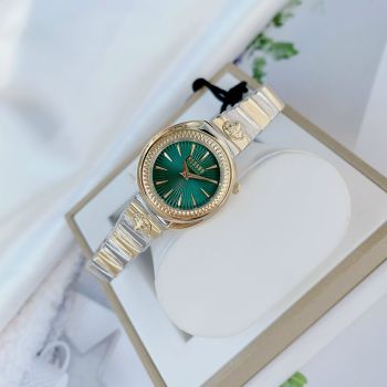 Đồng Hồ Nữ Versace Versus Versace Tortona Bracelet Watch Màu Bạc Mặt Xanh